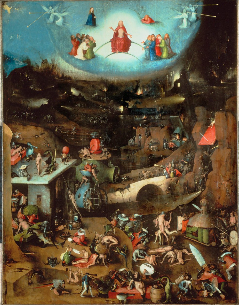 El Juicio Final, panel central (óleo sobre madera de roble) de Hieronymus Bosch
