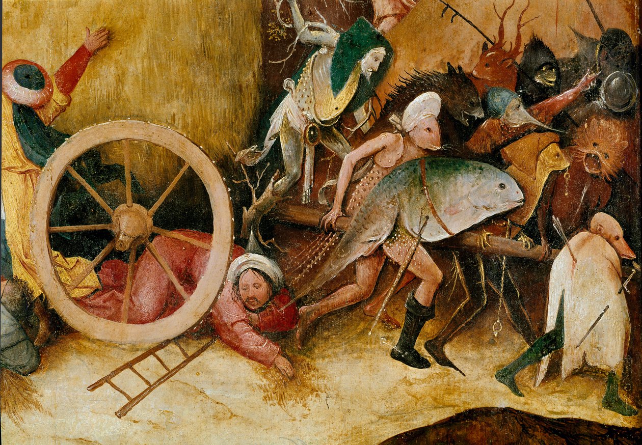 El carro de heno o tríptico del heno: detalle del panel central de Hieronymus Bosch