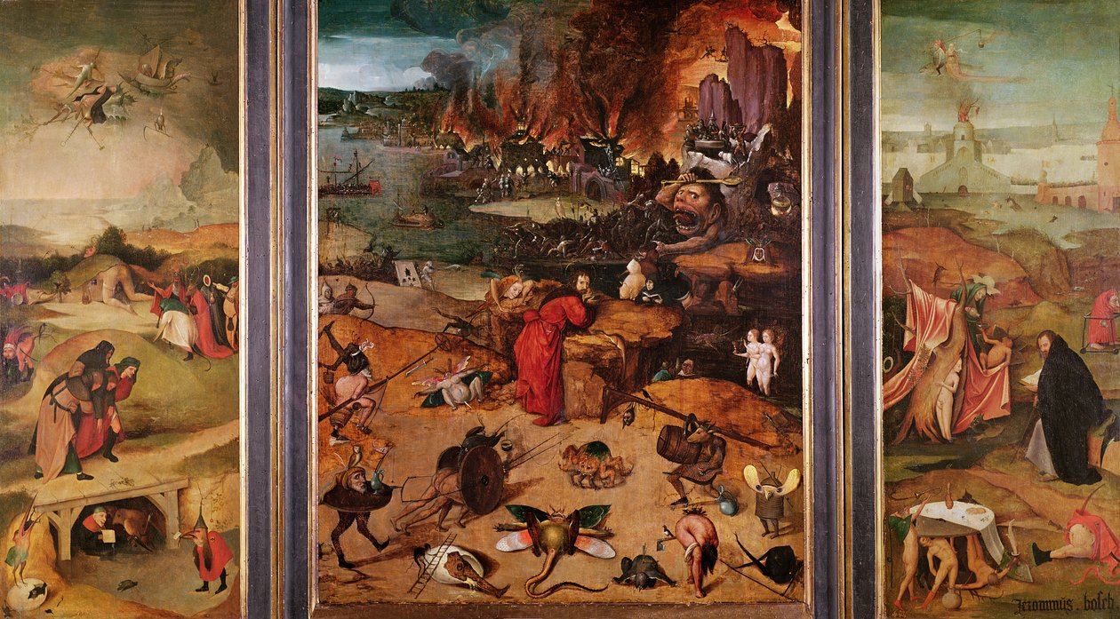 Tríptico de la tentación de San Antonio de Hieronymus Bosch