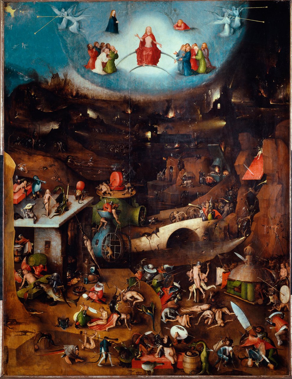 Tríptico del Juicio Final, panel central de Hieronymus Bosch