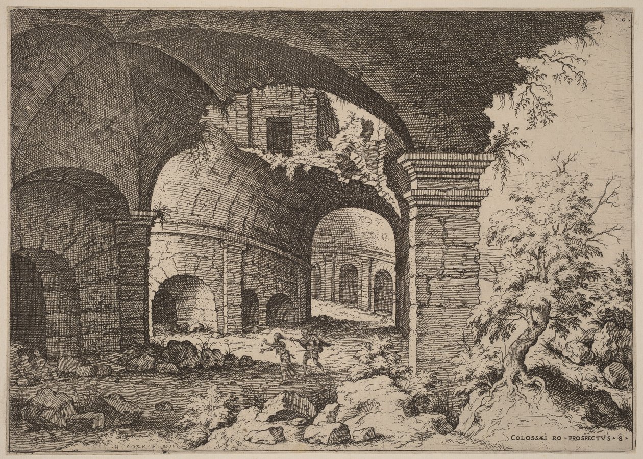 Octava vista del Coliseo de Hieronymus Cock