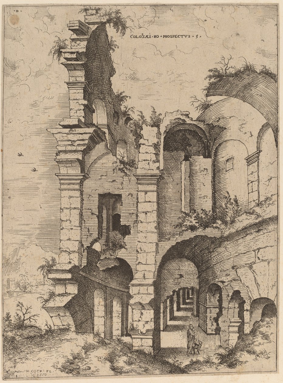 Quinta vista del Coliseo de Hieronymus Cock