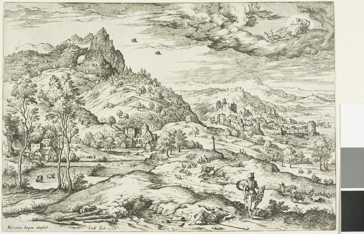 Mercurio con la cabeza de Argus de Hieronymus Cock