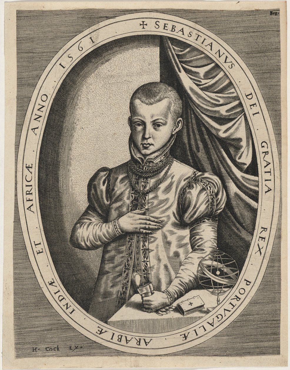 Sebastián, rey de Portugal de Hieronymus Cock