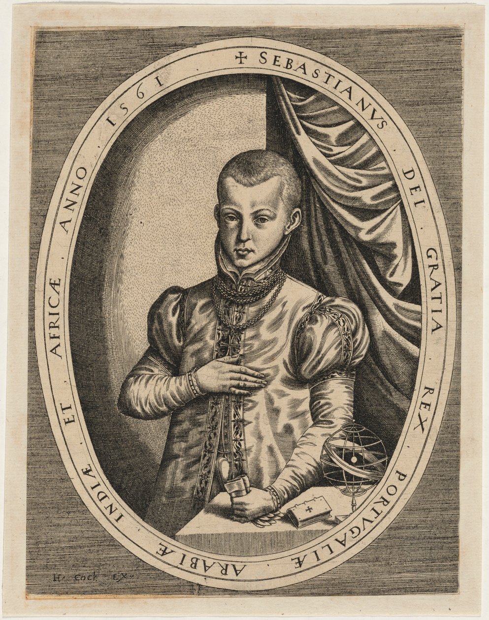Sebastián, rey de Portugal de Hieronymus Cock