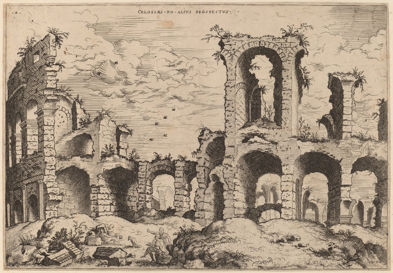 Segunda vista del Coliseo de Hieronymus Cock