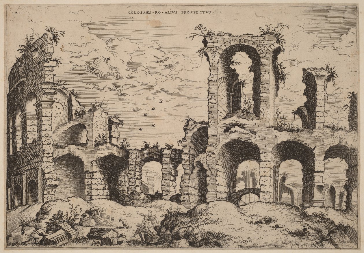 Segunda vista del Coliseo de Hieronymus Cock