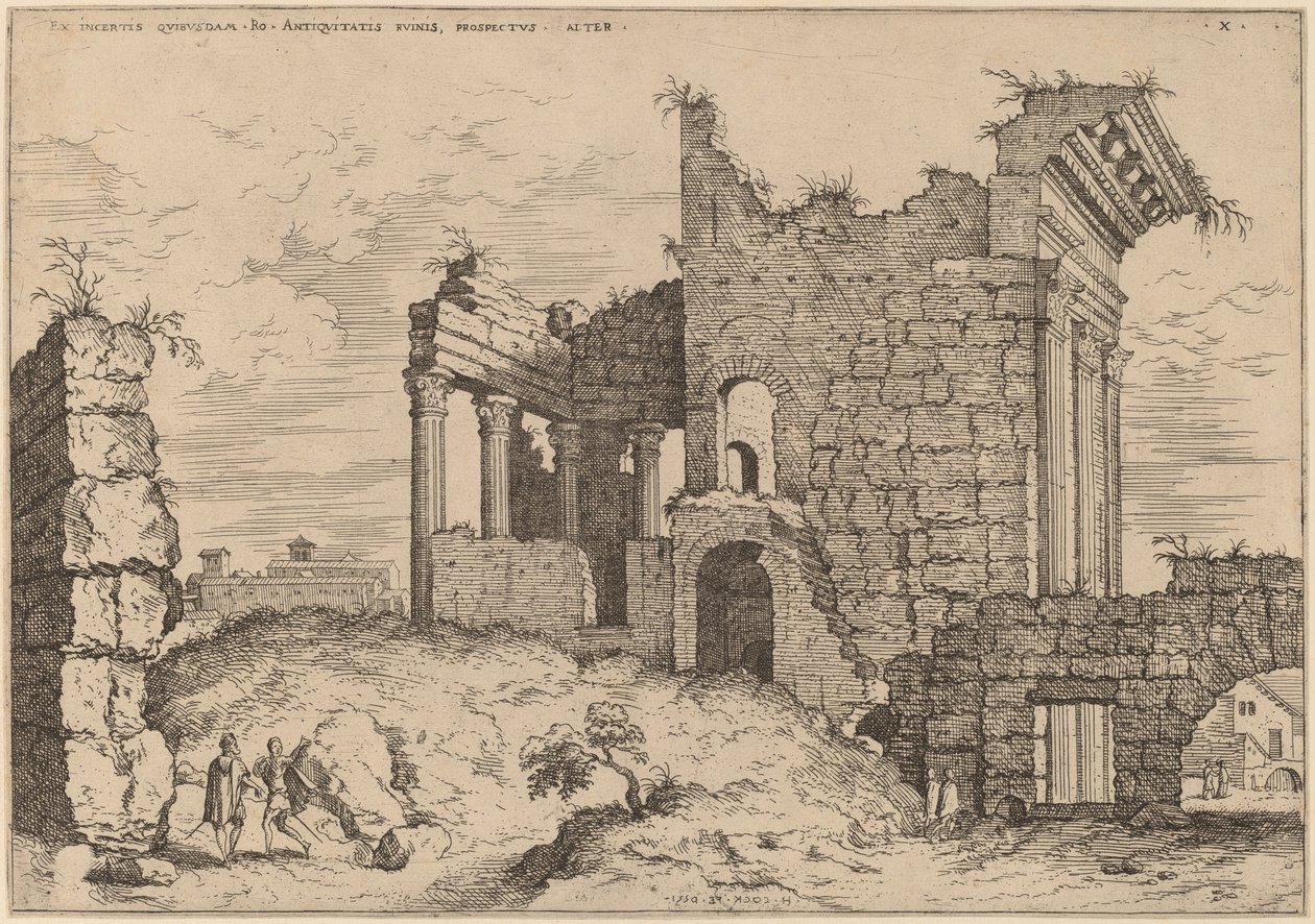 Segunda vista del Foro de Nerva de Hieronymus Cock