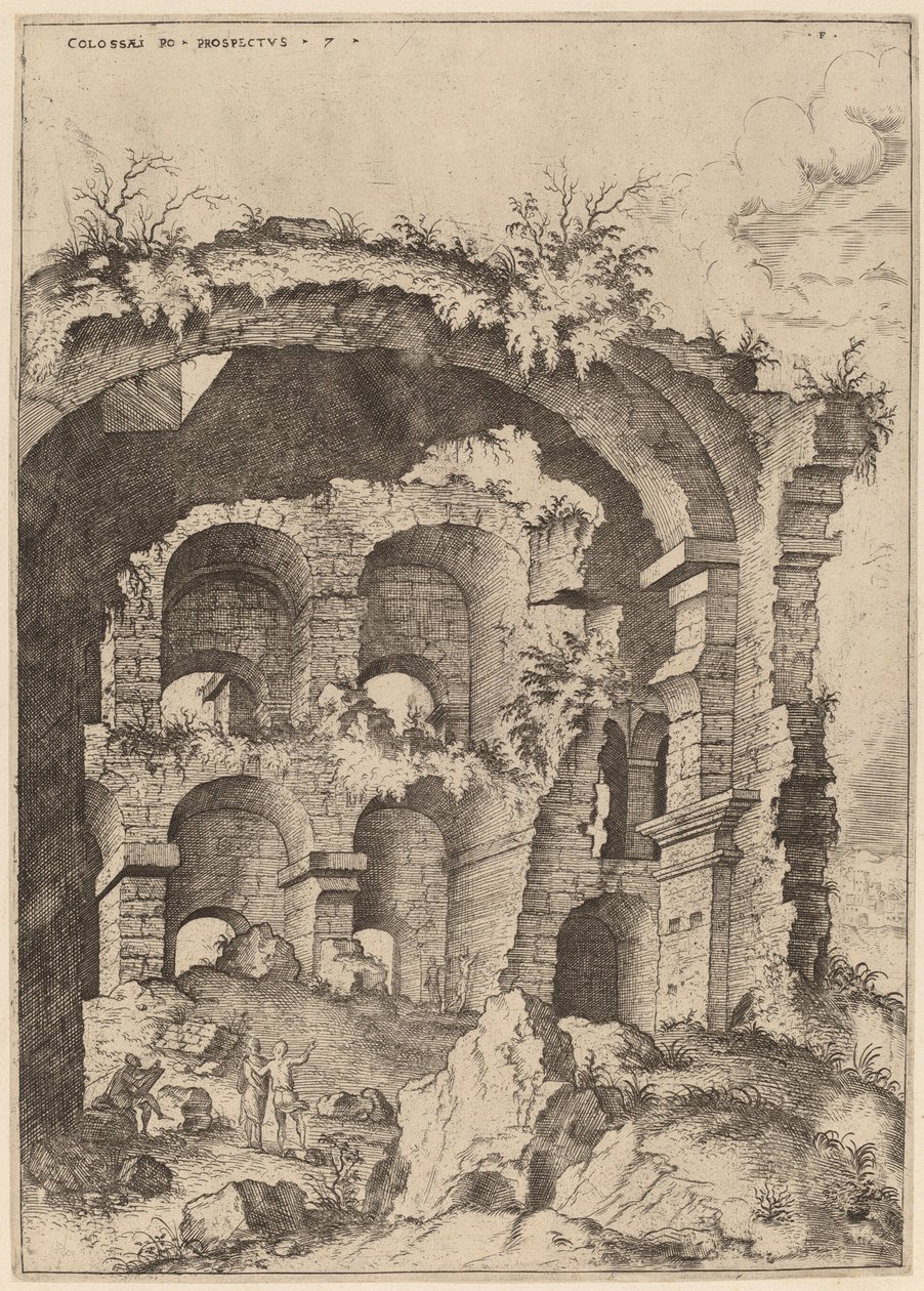 Séptima vista del Coliseo de Hieronymus Cock