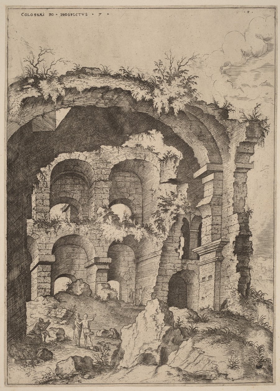 Séptima vista del Coliseo de Hieronymus Cock