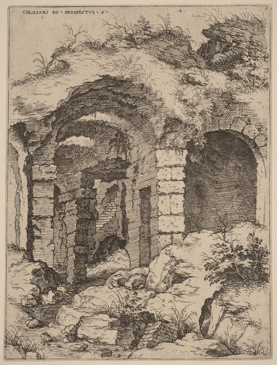 Sexta vista del Coliseo de Hieronymus Cock