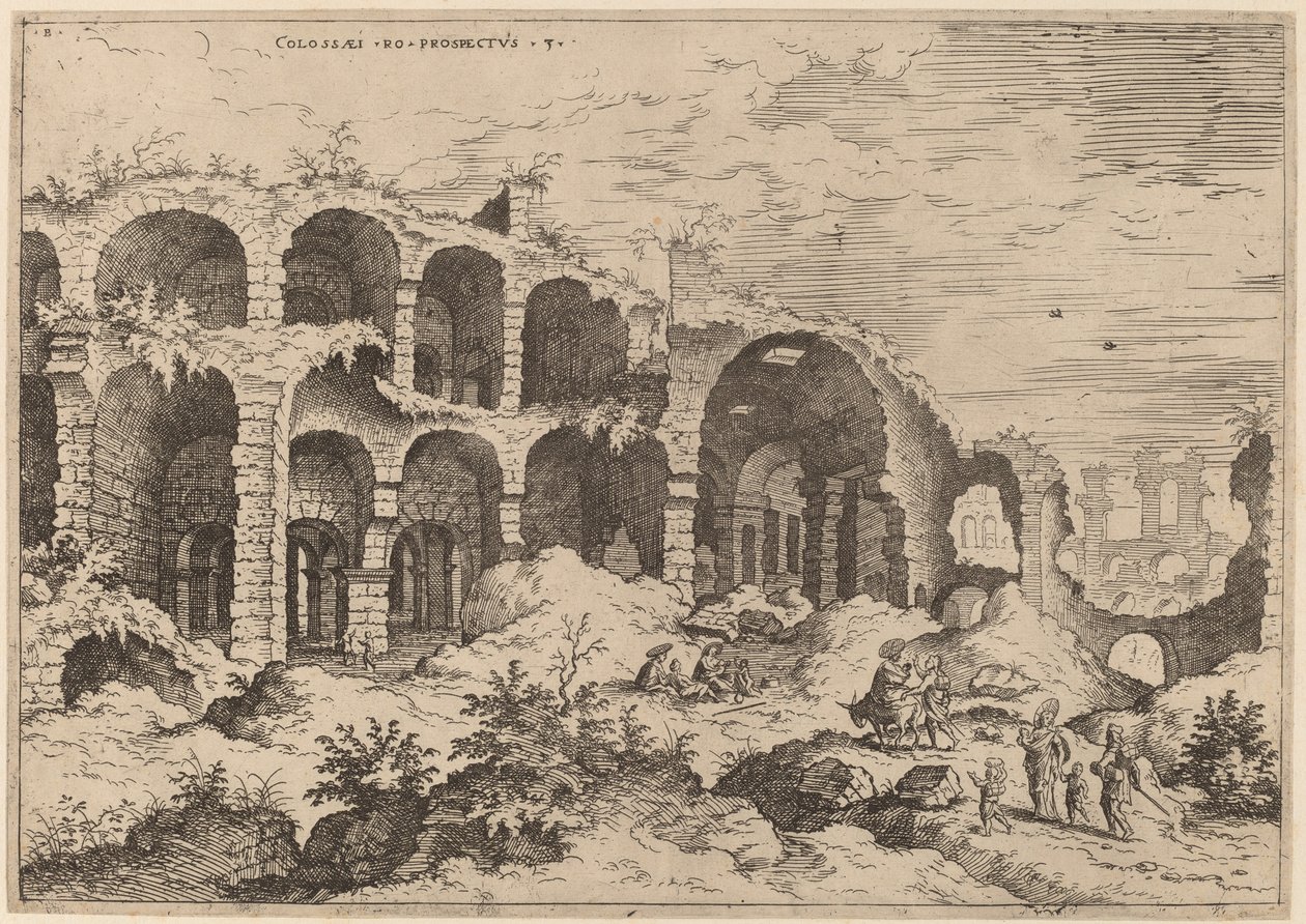 Tercera Vista del Coliseo de Hieronymus Cock