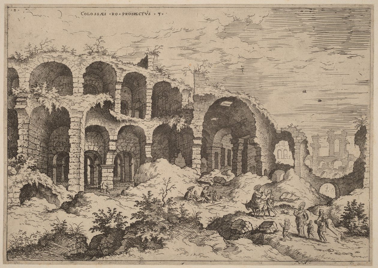 Tercera vista del Coliseo de Hieronymus Cock