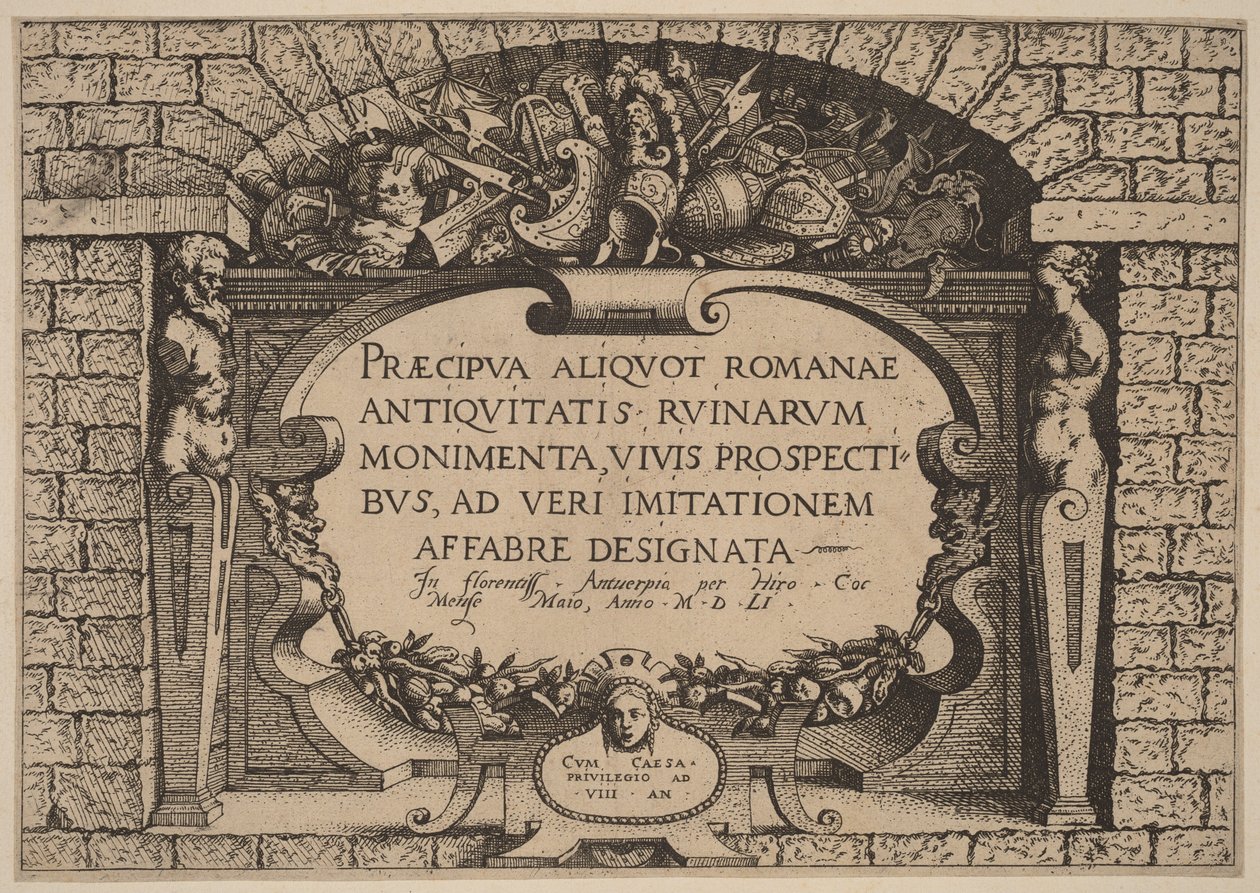 Página de título de Hieronymus Cock