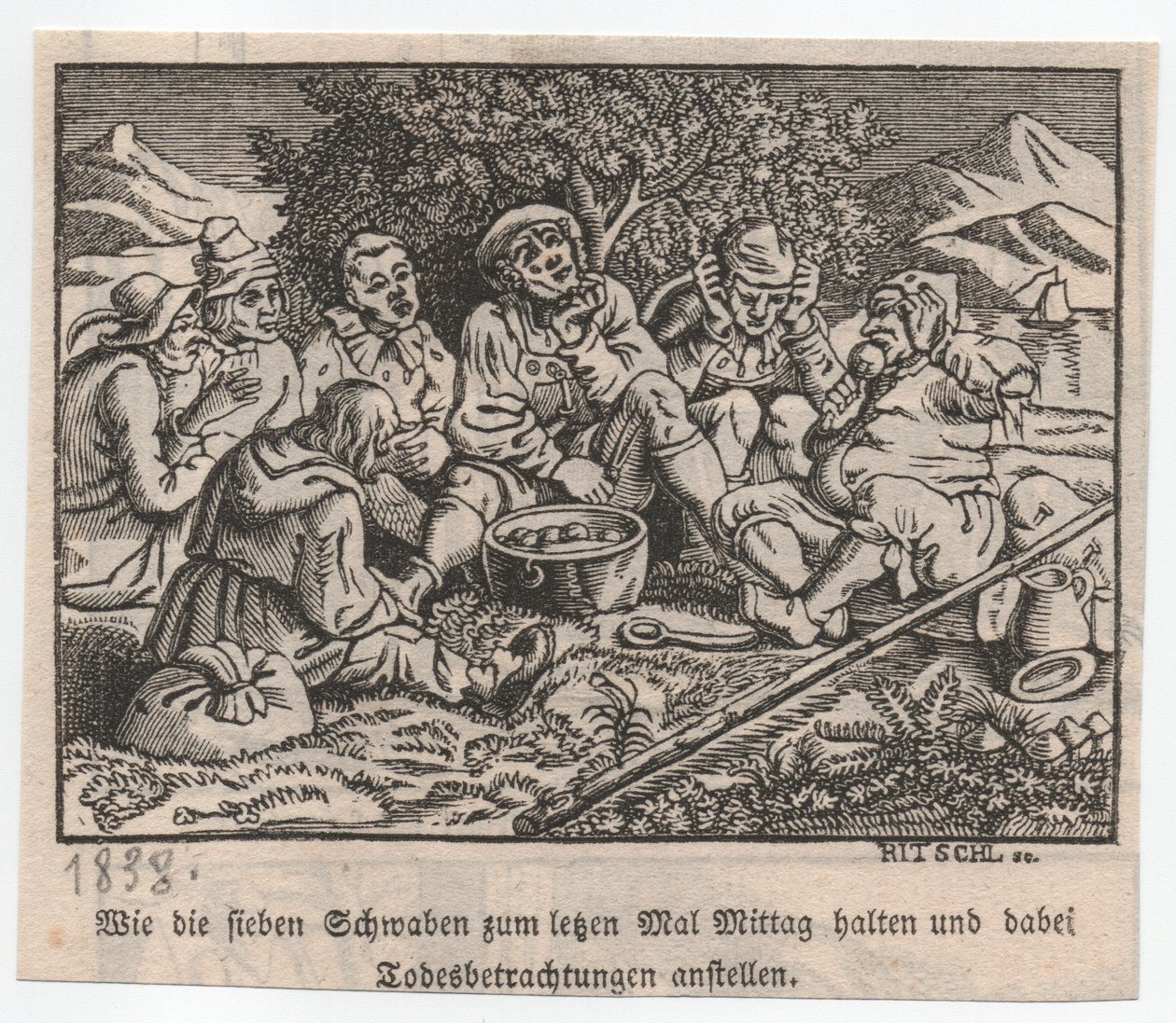 Los suabos almacenaban alrededor de la olla de albóndigas de Hieronymus Heinrich Jakob Ritschl von Hartenbach