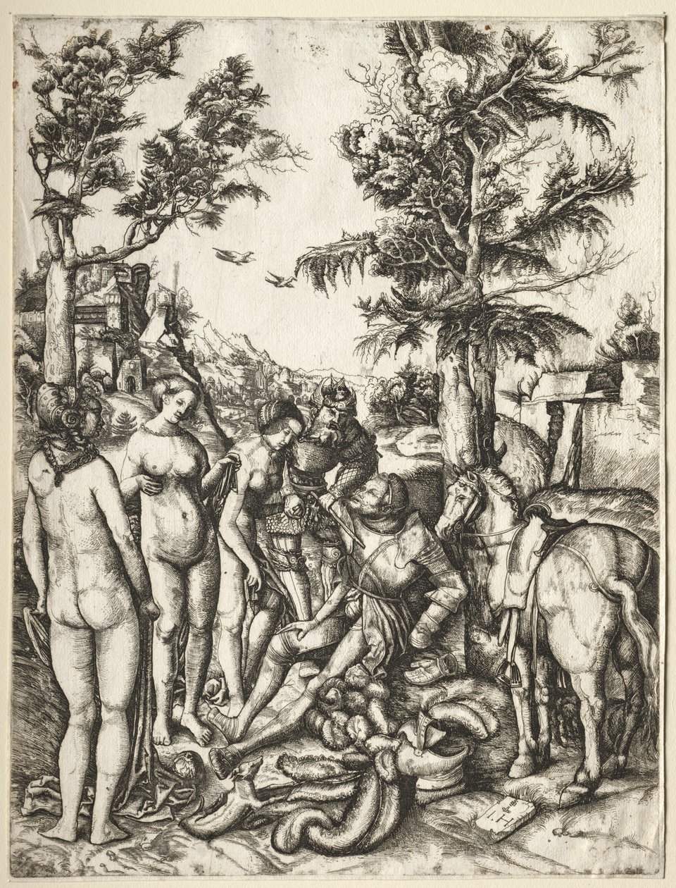 El juicio de Paris de Hieronymus Hopfer