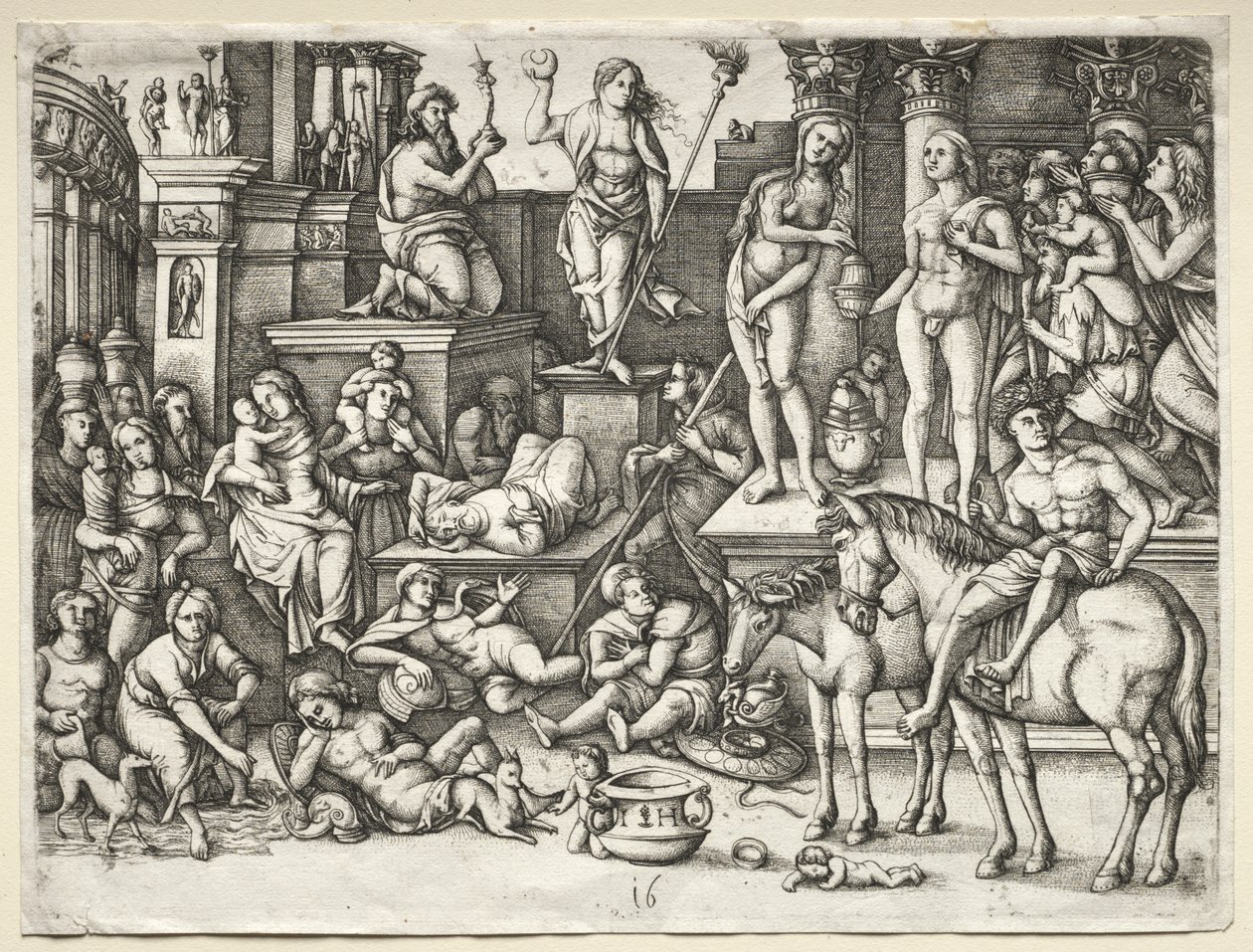 El poder del amor, o, Adoración de Luna de Hieronymus Hopfer