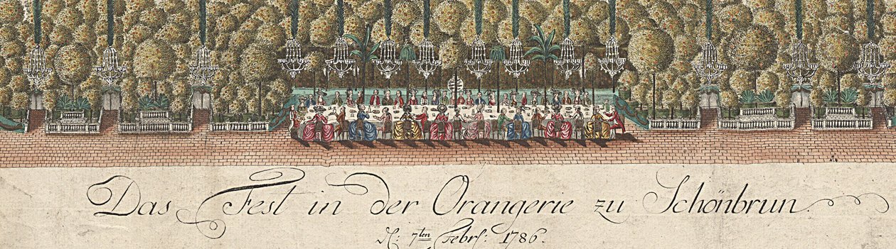 Alemán: La fiesta en el invernadero de Schönbrunn - 7 de febrero de 1786 de Hieronymus Loschenkohl