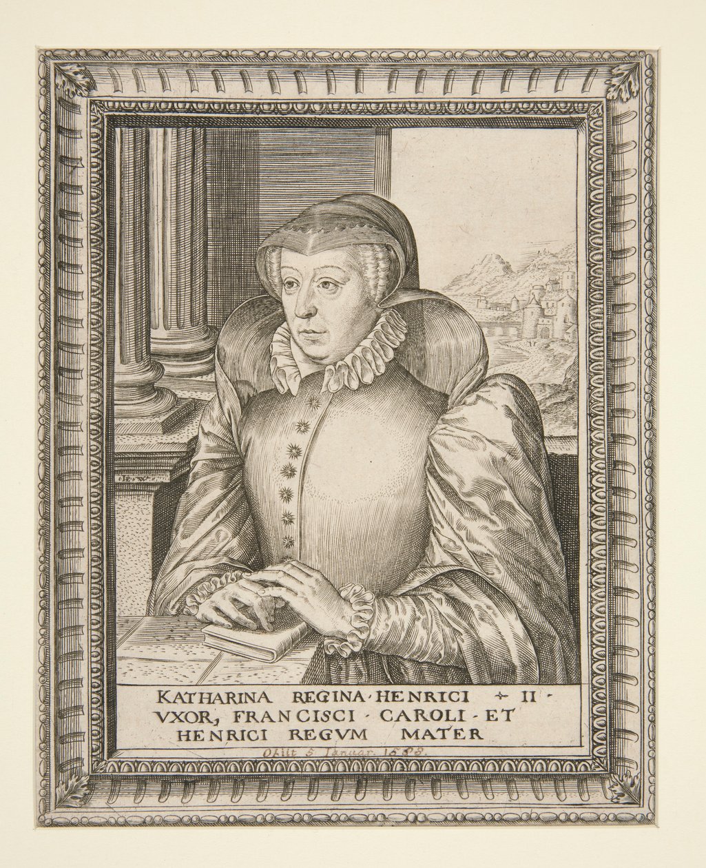 Catalina de Médicis de Hieronymus Wierix