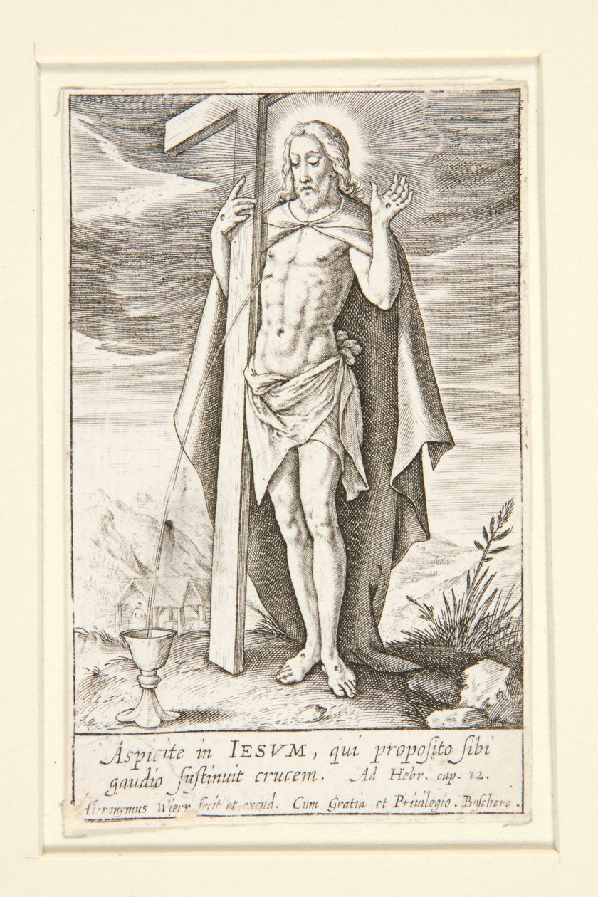Cristo como salvadora de Hieronymus Wierix