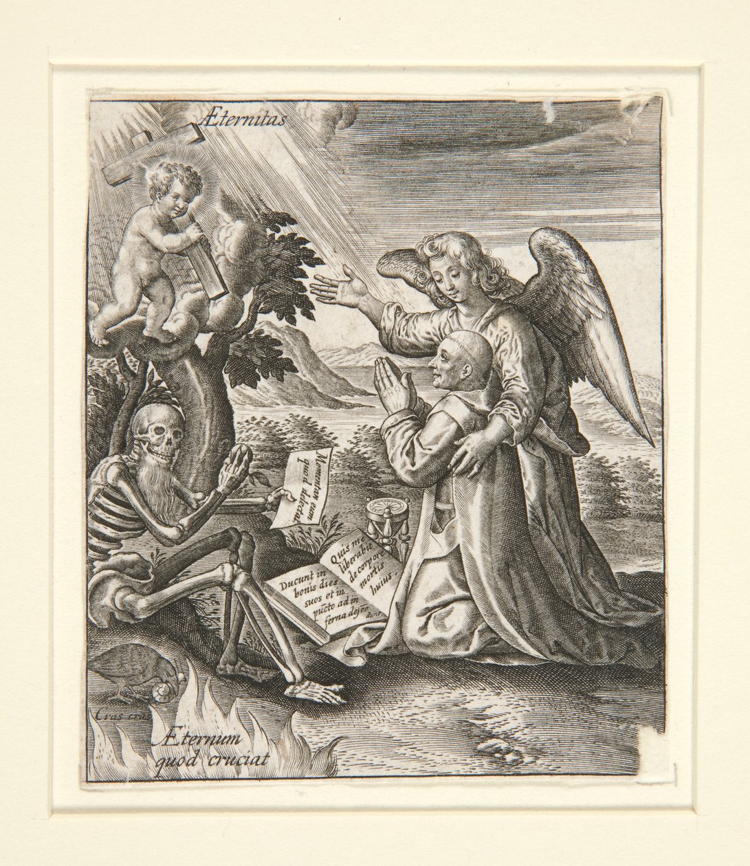 Ángel guardian de Hieronymus Wierix
