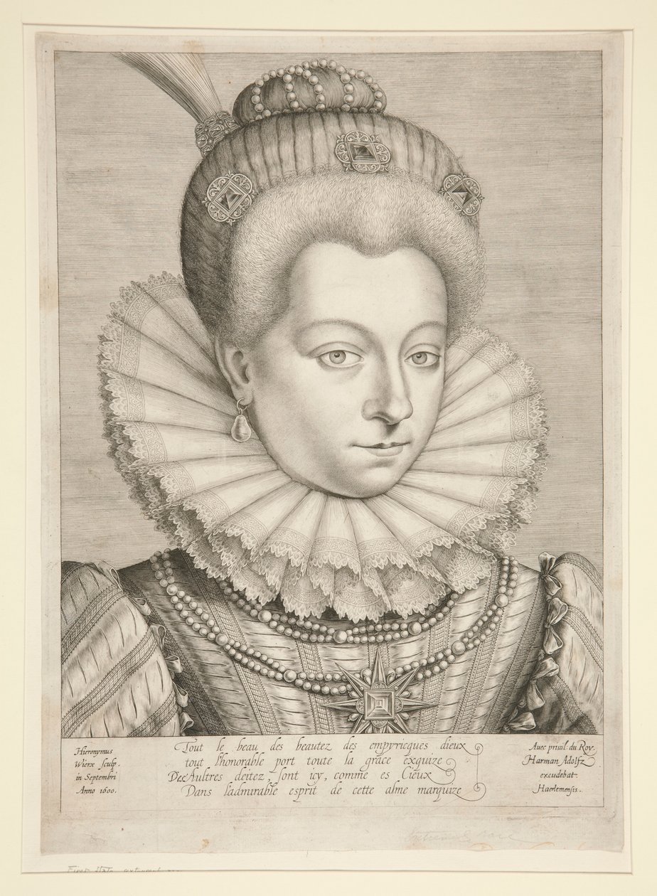 Retrato de Catalina Henriette de Balzac D de Hieronymus Wierix