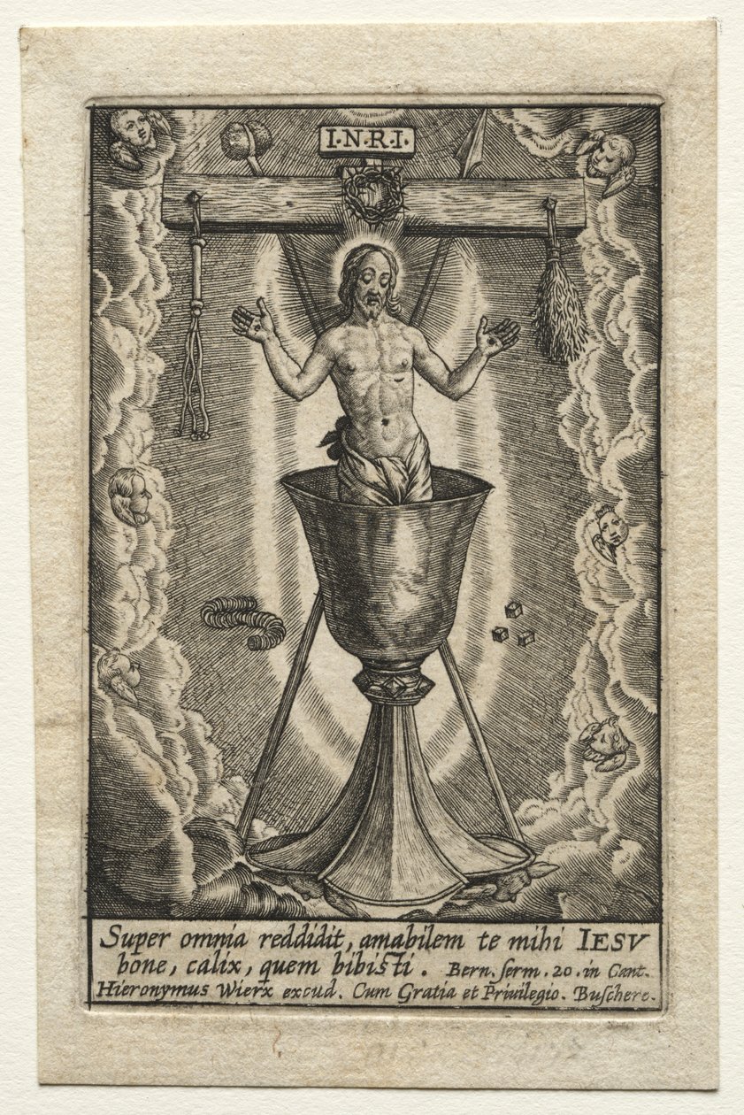 La sangre del Redentor de Hieronymus Wierix