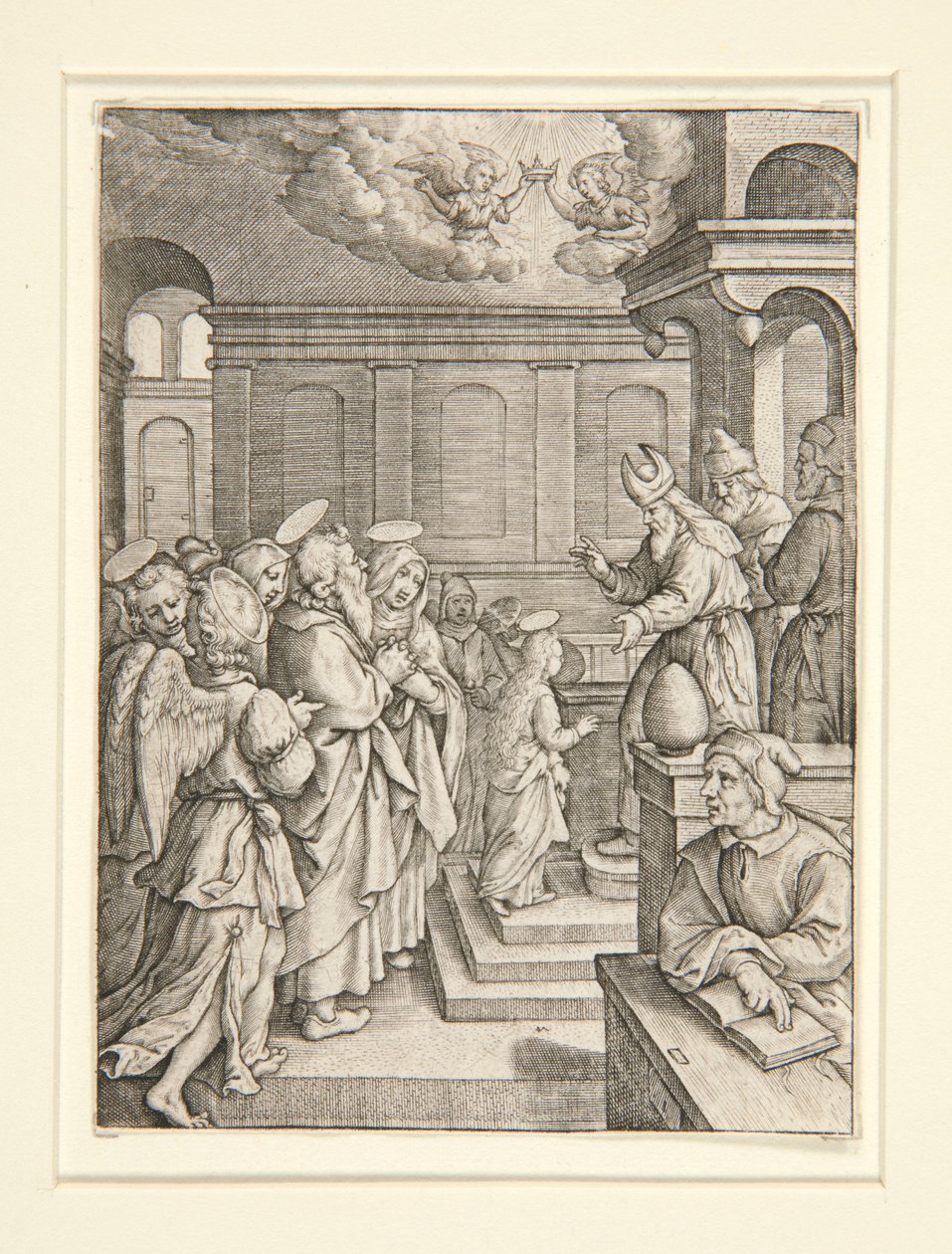 La Presentación de la Virgen, de la serie La Vida de la Virgen de Hieronymus Wierix