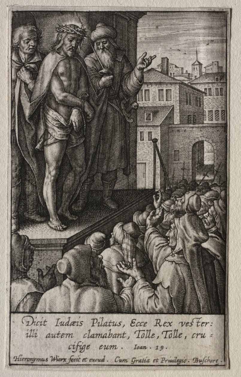 La Pasión: Cristo presentado al pueblo de Hieronymus or Jerome Wierix