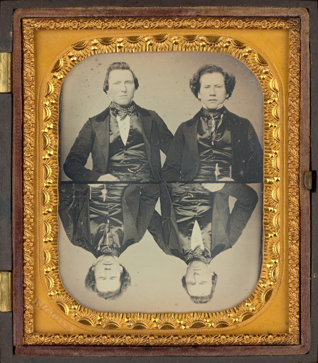 Retrato de dos hombres,c. 1850 (foto) de Higgins