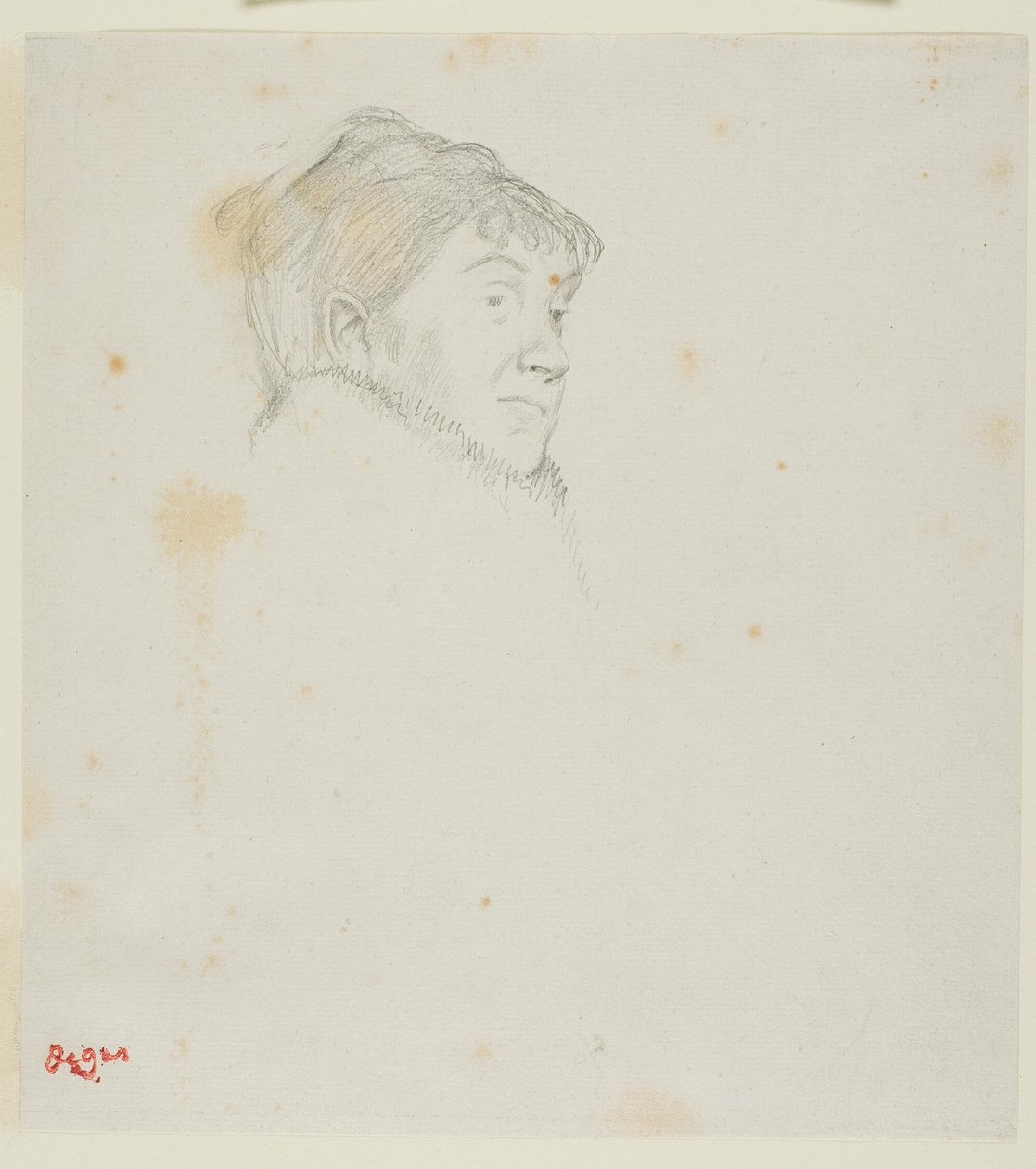 Retrato de Madame Dietz-Monnin (antes Cabeza de mujer) de Hilaire Germain Edgar Degas