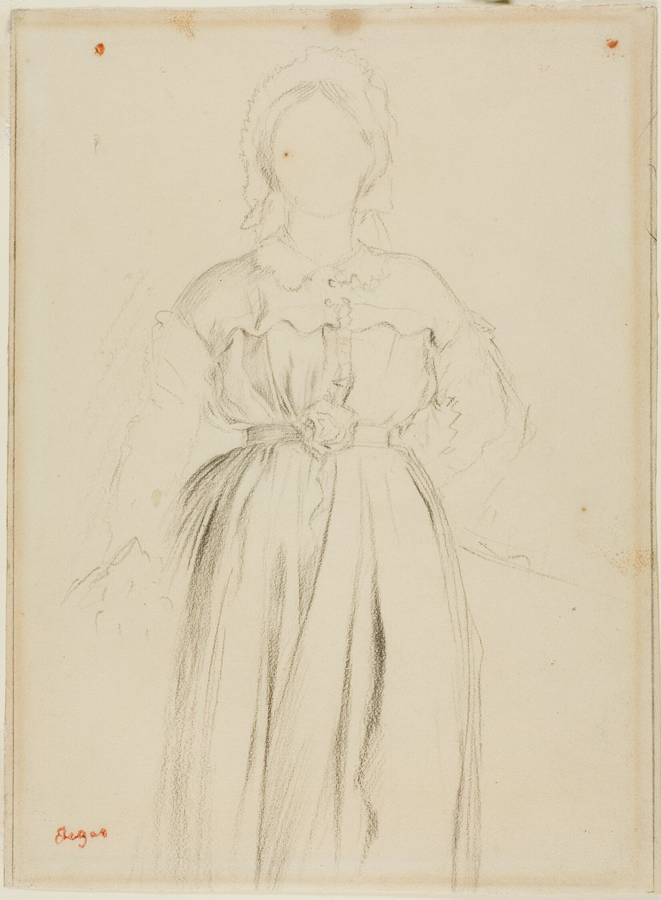 Estudio para un retrato de Marguérite de Gas de Hilaire Germain Edgar Degas