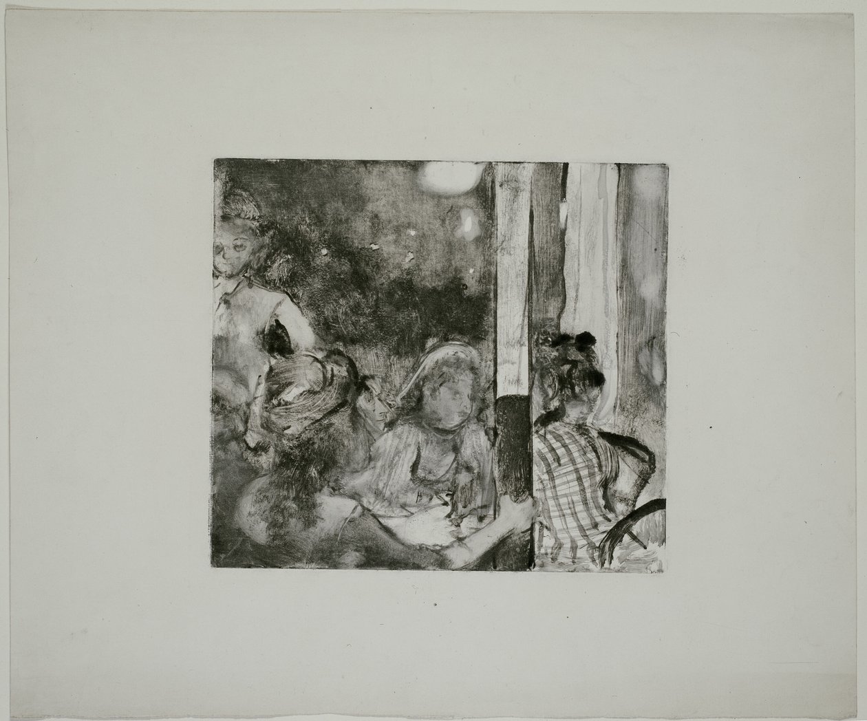 Mujeres en la terraza de un café al atardecer de Hilaire Germain Edgar Degas