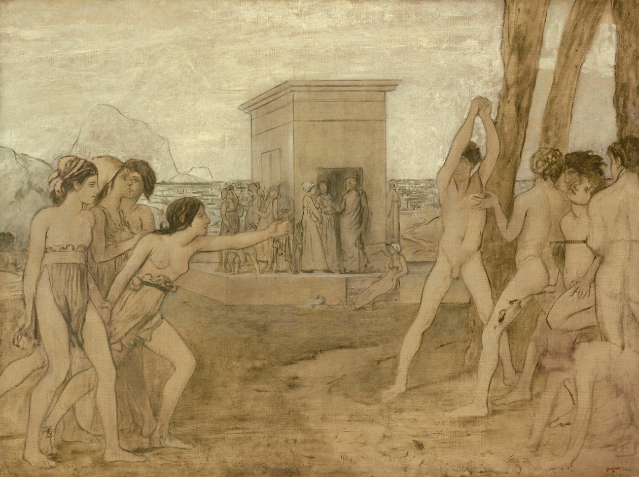 Las jóvenes espartanas desafían a los chicos de Hilaire Germain Edgar Degas