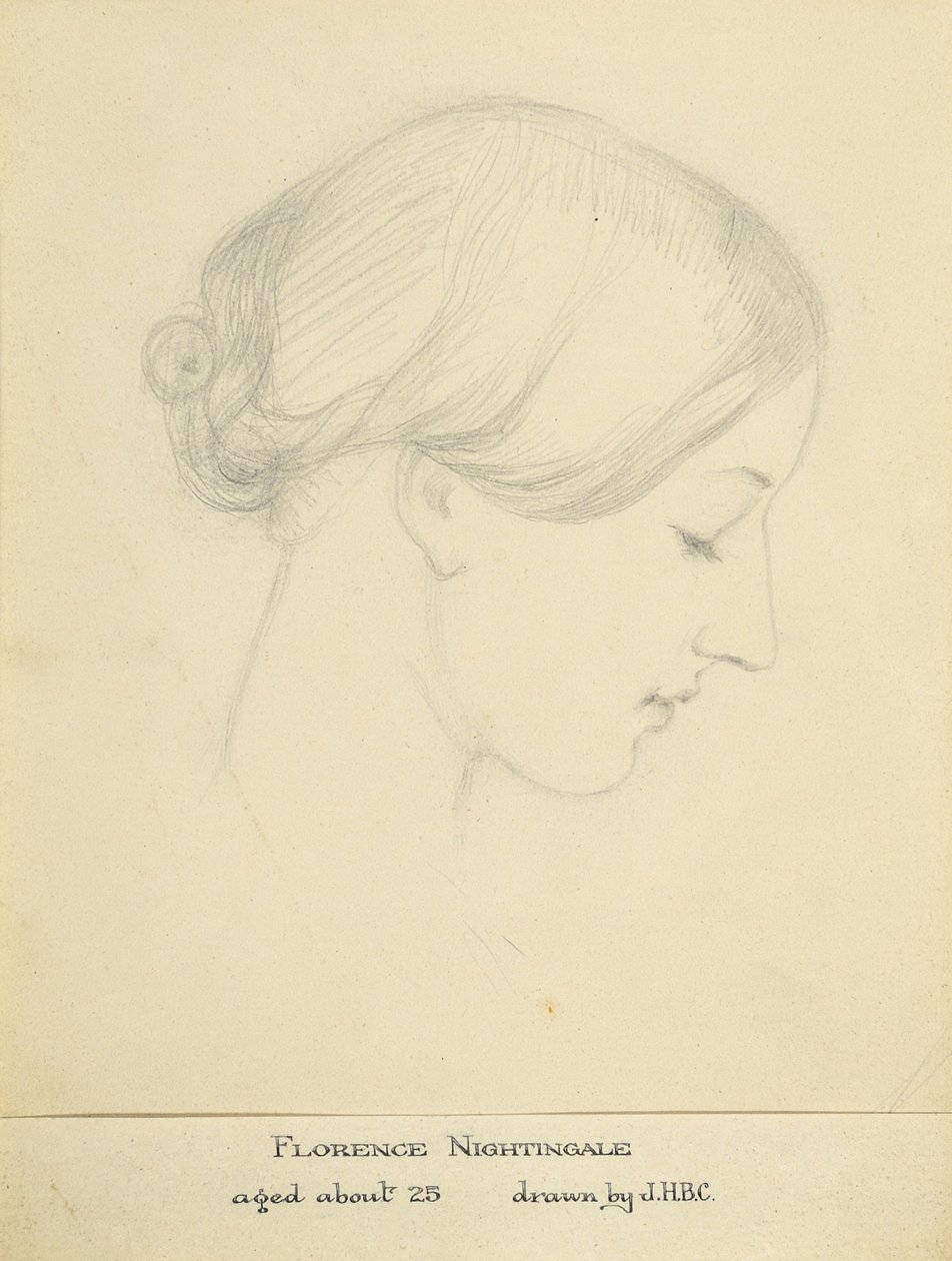 Florence Nightingale a los 25 años de Hilary Bonham Carter
