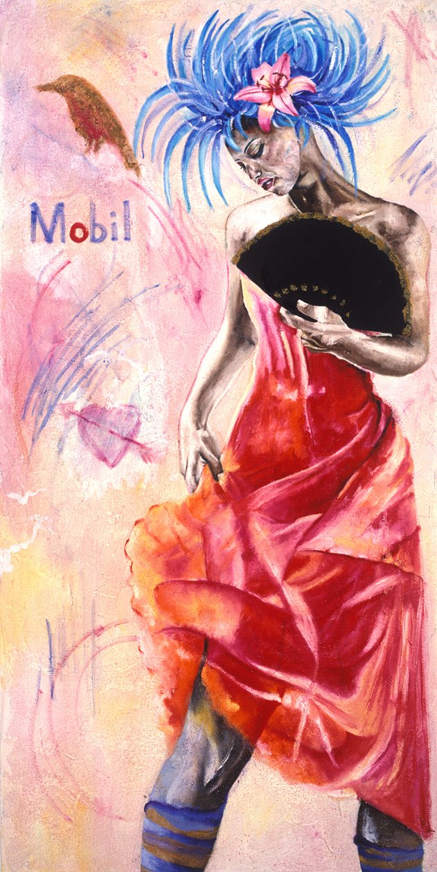 Bailarina con graffiti, 2003 de Hilary Dunne