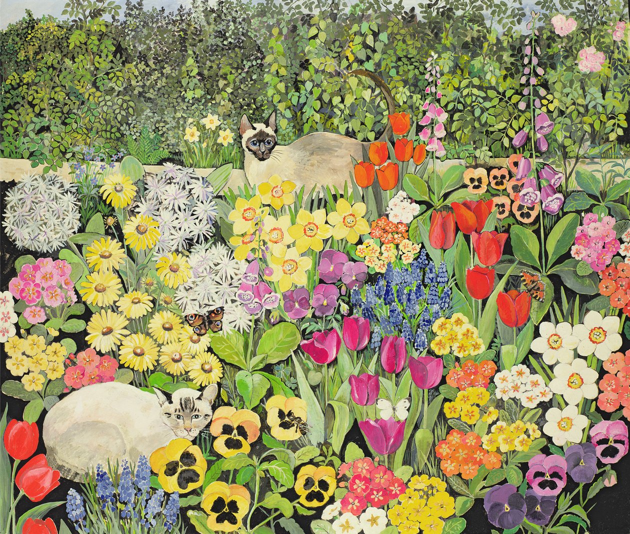 Gatos de primavera de Hilary Jones