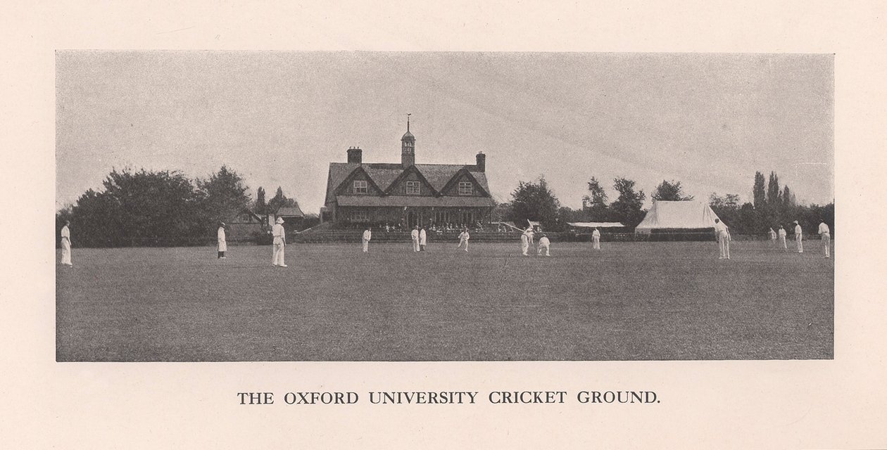 El Parque, campo de cricket de la Universidad de Oxford, 1912 de Hills and Saunders