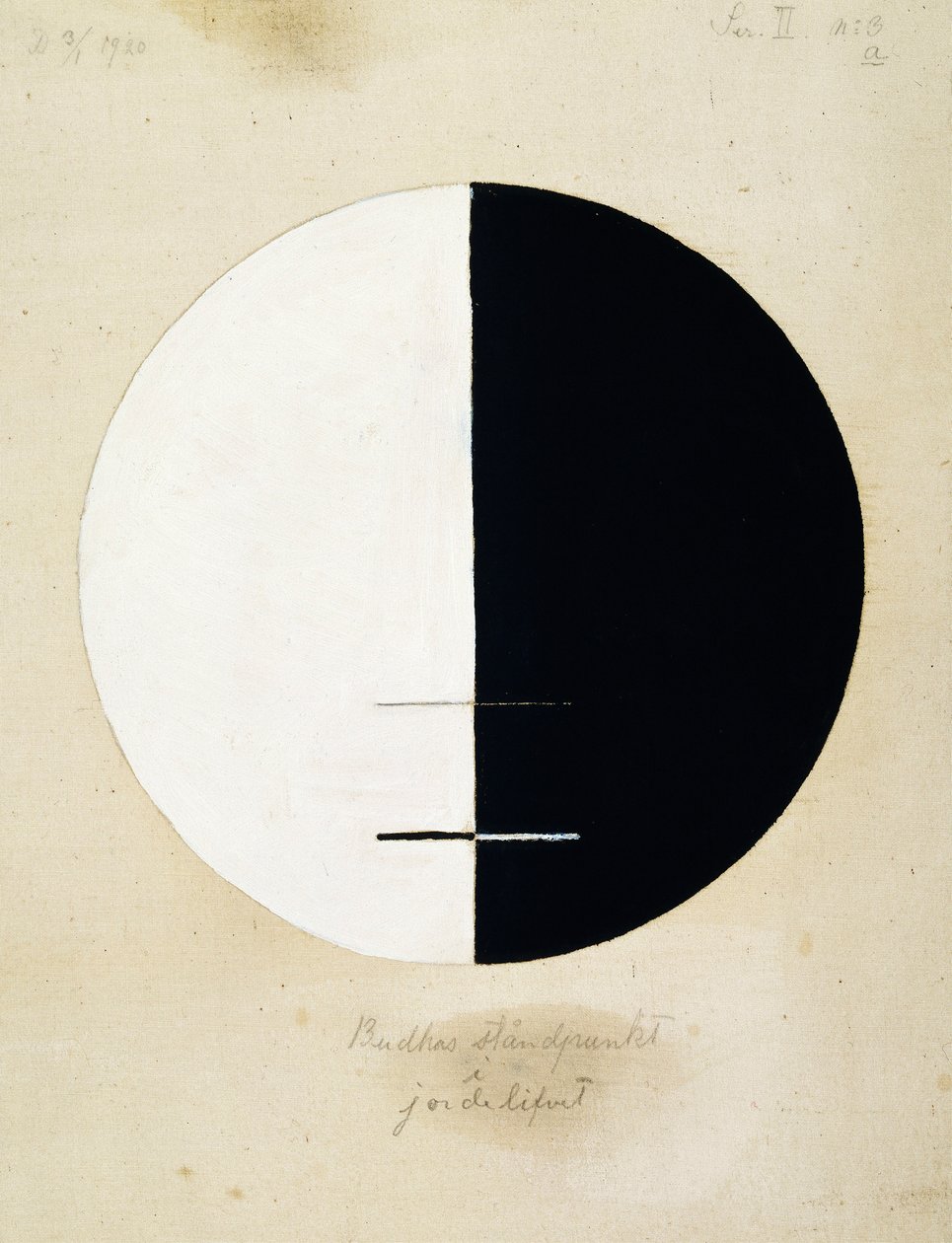 El punto de vista de Buda en la vida terrenal, nº 3a de Hilma af Klint