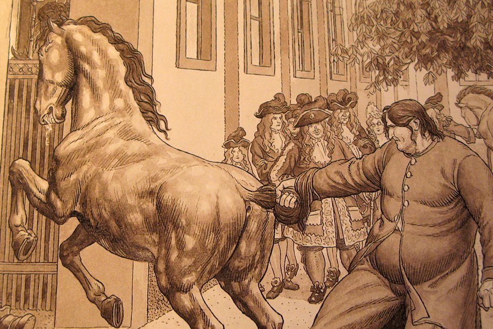 Ilustración para el libro Martin Krpan de Hinko Smrekar