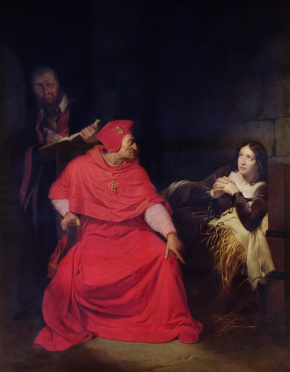 Juana de Arco (1412-31) y el Cardenal de Winchester en 1431, 1824 de Hippolyte Delaroche