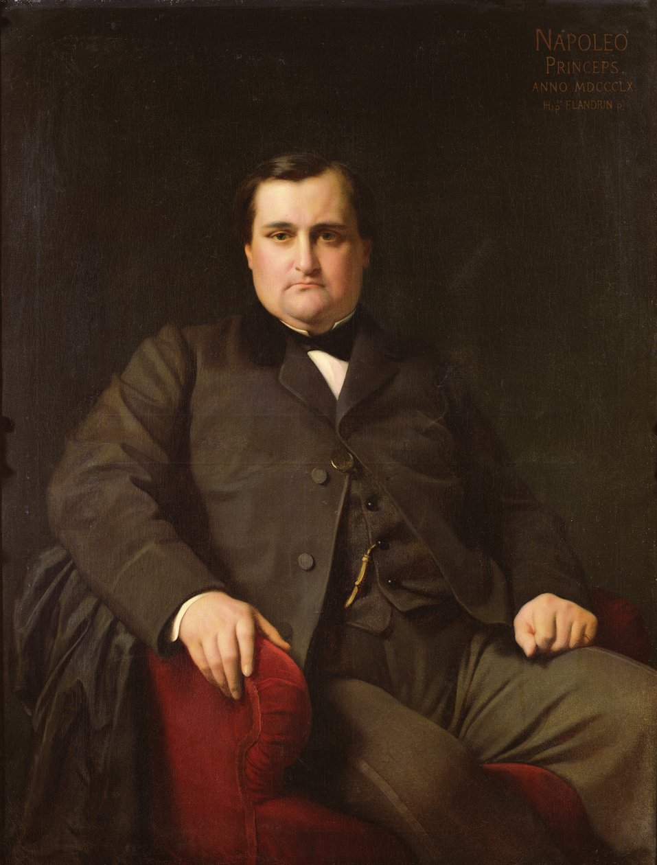 Retrato de Joseph Charles Bonaparte, Príncipe Napoleón (1822-1891), 1863 de Hippolyte Flandrin