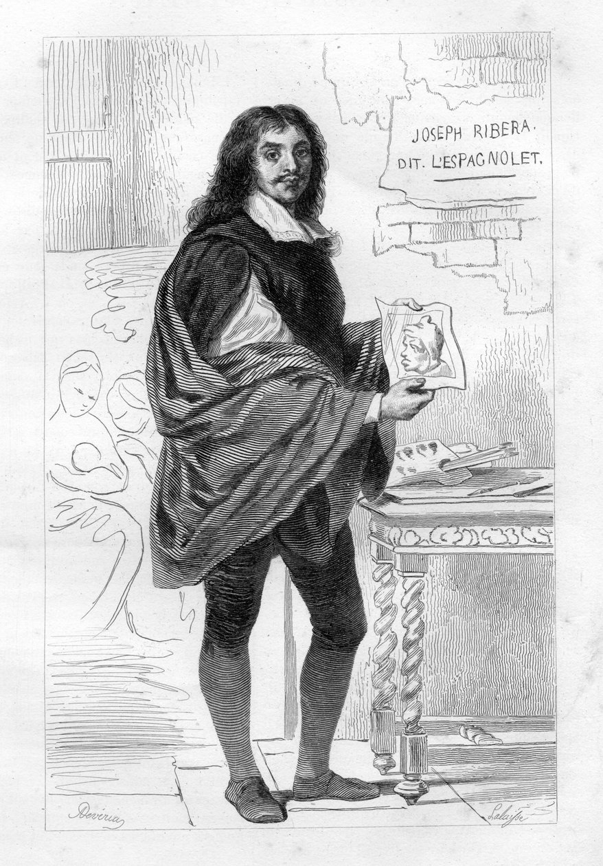 José de Ribera de Hippolyte Lalaise Devéria