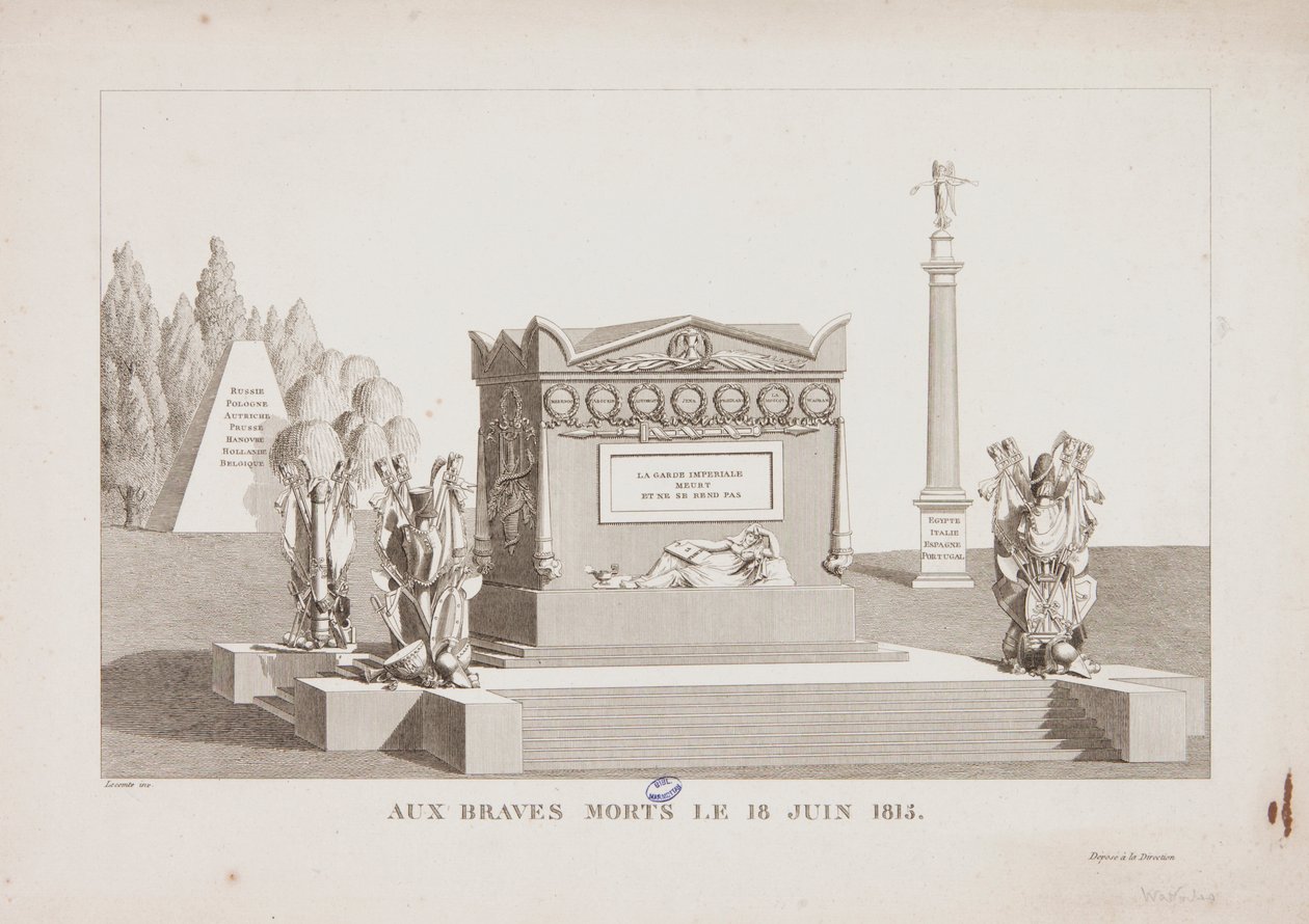 Los valientes muertos del 18 de junio de 1815, 1815 de Hippolyte Lecomte
