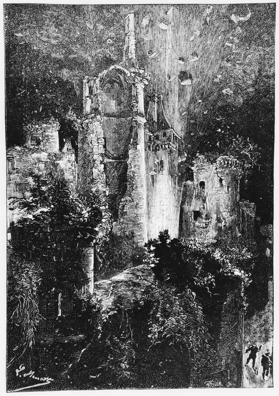 El Castillo Explosivo, ilustración de 