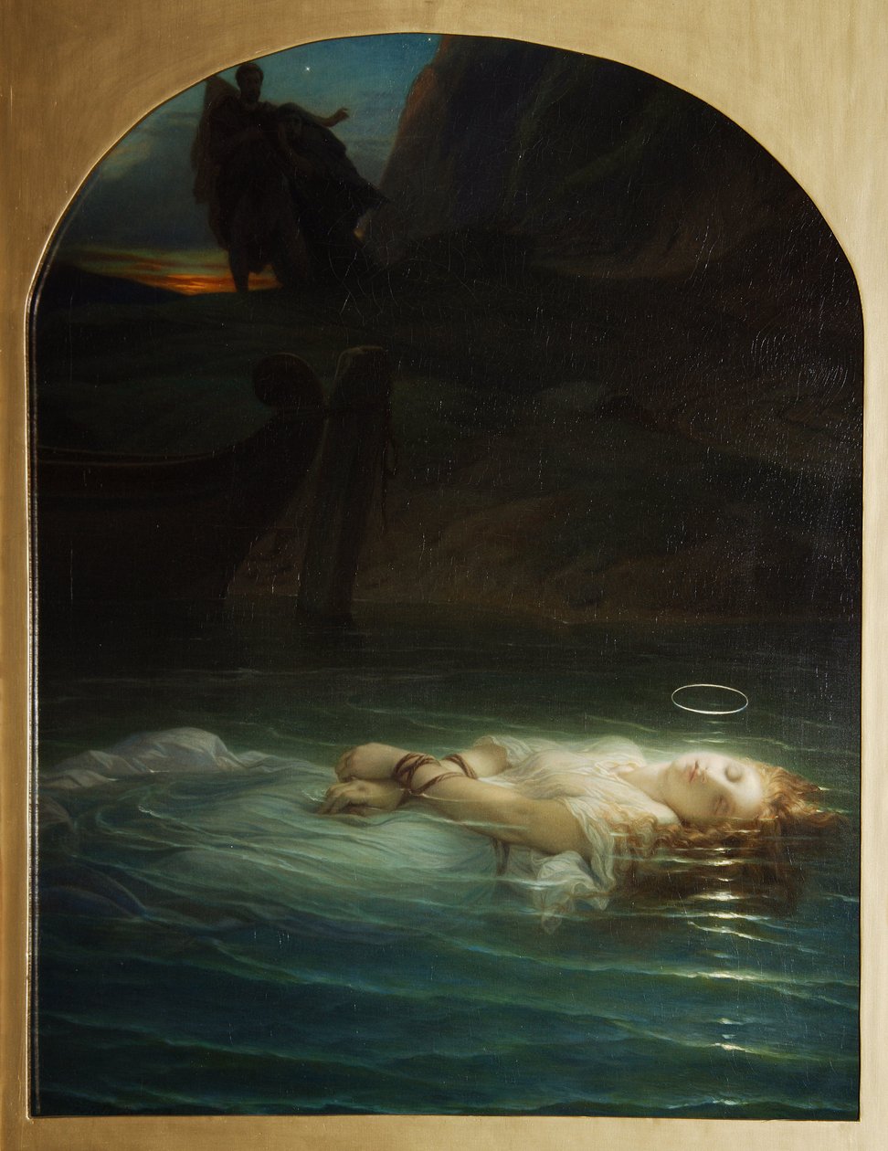 Martirio cristiano ahogado en el Tíber durante el reinado de Diocleciano (244-311) - Pintura de Paul Hippolyte Delaroche (1797-1856) óleo sobre lienzo de Hippolyte (1797 1856) Delaroche