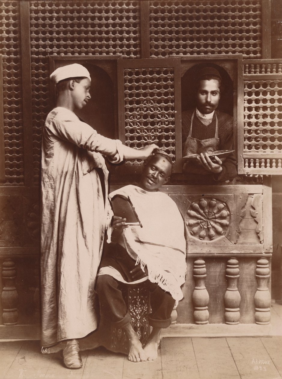 barberos en el trabajo de Hippolyte Arnoux