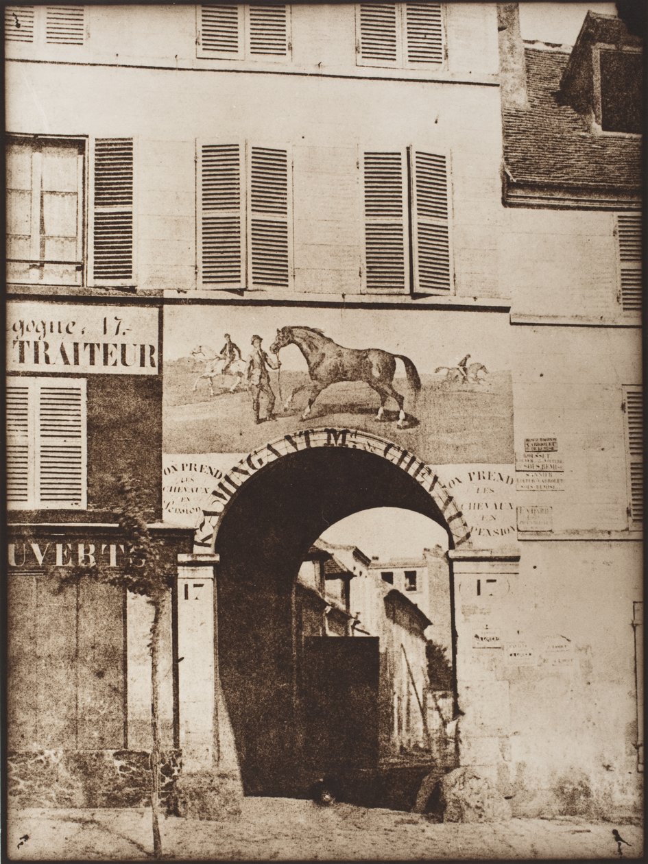Arco y imagen de un caballo de Hippolyte Bayard