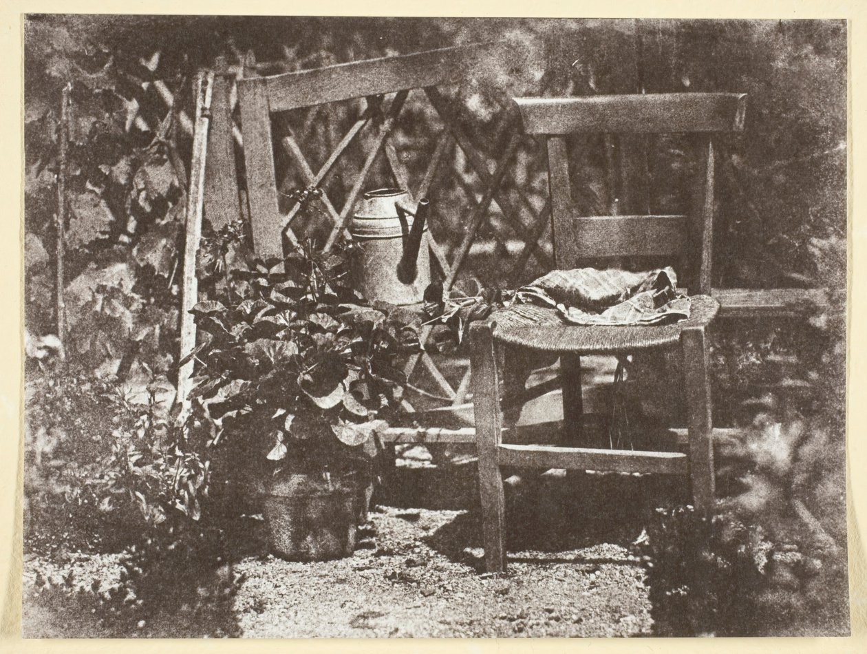 Silla en un jardín, 1842-50, impreso 1965 de Hippolyte Bayard
