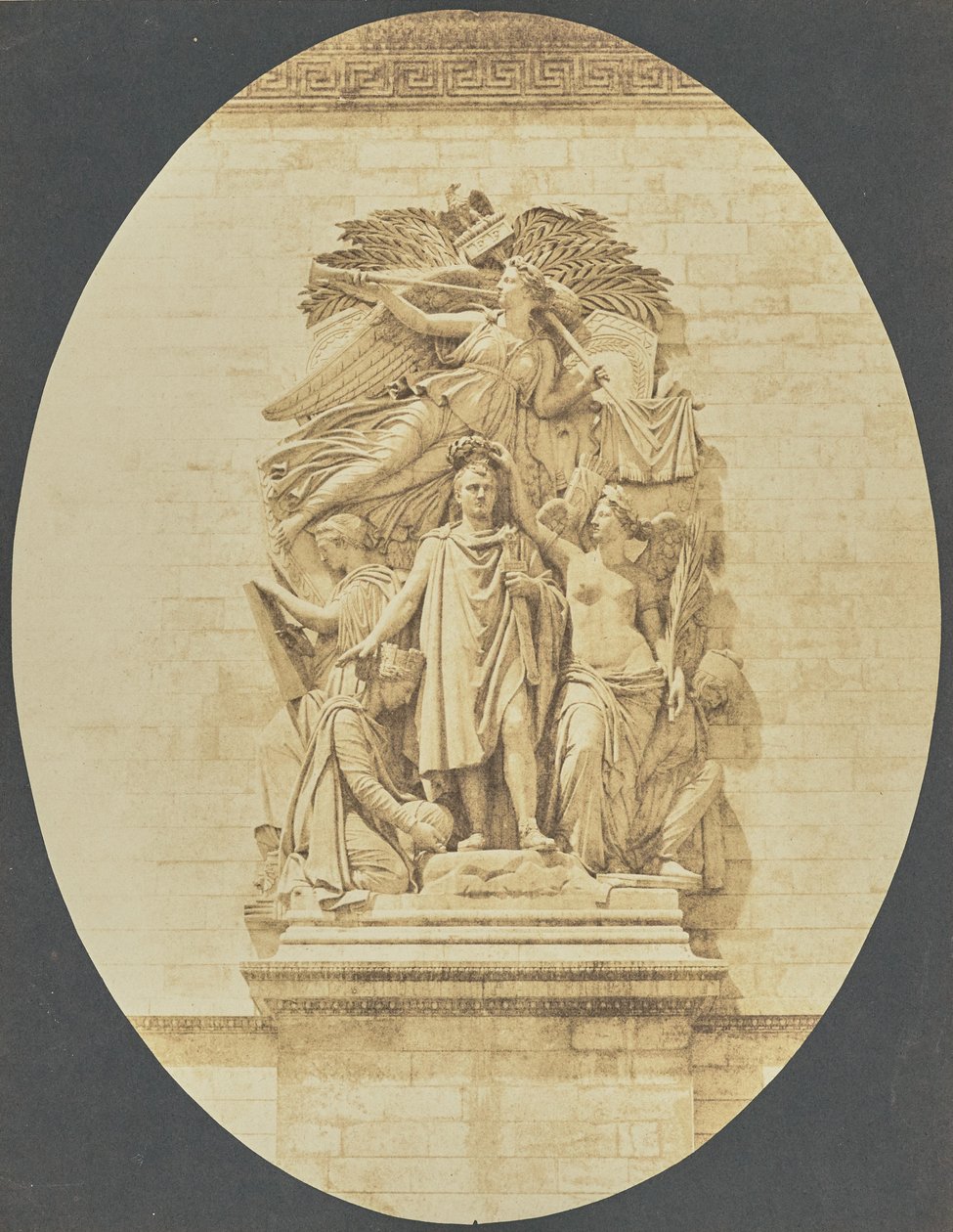 [Detalle de "Le Triomphe de 1810", de Jean-Pierre Cortot, Arco del Triunfo]. de Hippolyte Bayard